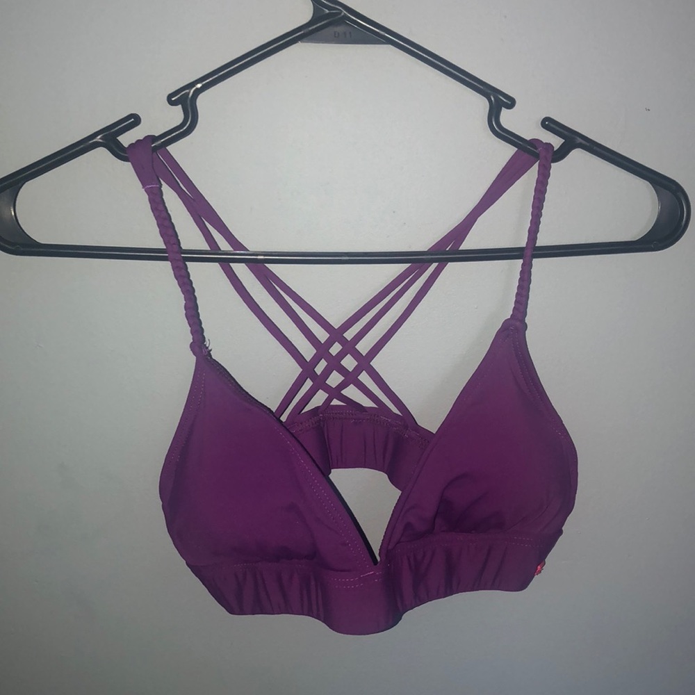 Purple Roxy bikini top